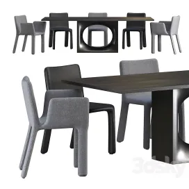 Dining Table Kristalia Holo Chair Kristalia Joko